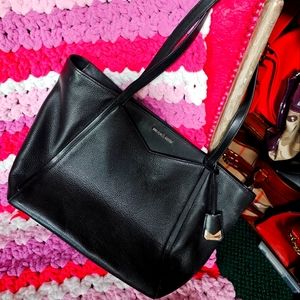 Michael Kors Whitney Black Leather Tote